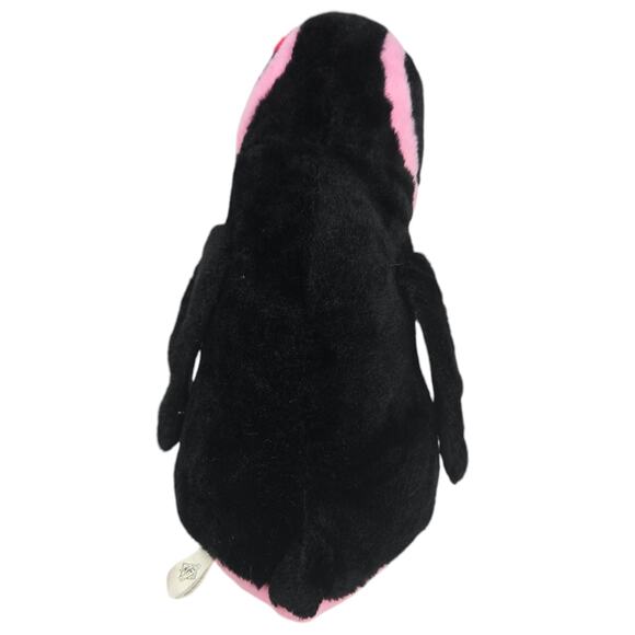 Petting Zoo Whimsical Spotted Penguin Pink Black Stuffed Animal Plush Toy 12" - Picture 4 of 6